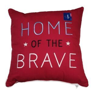 Home of the brave pillow